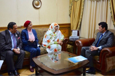 Le ministre de la Jeunesse et des Sports reçoit le président de la Commission sociale de l&#039;Union africaine et le président de l&#039;Union des confédérations sportives africaines (UCSA)