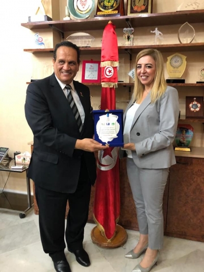 Copy of Meeting with H.E the Tunisian Minister of youth and sports and health Sonia Bin El Sheikh